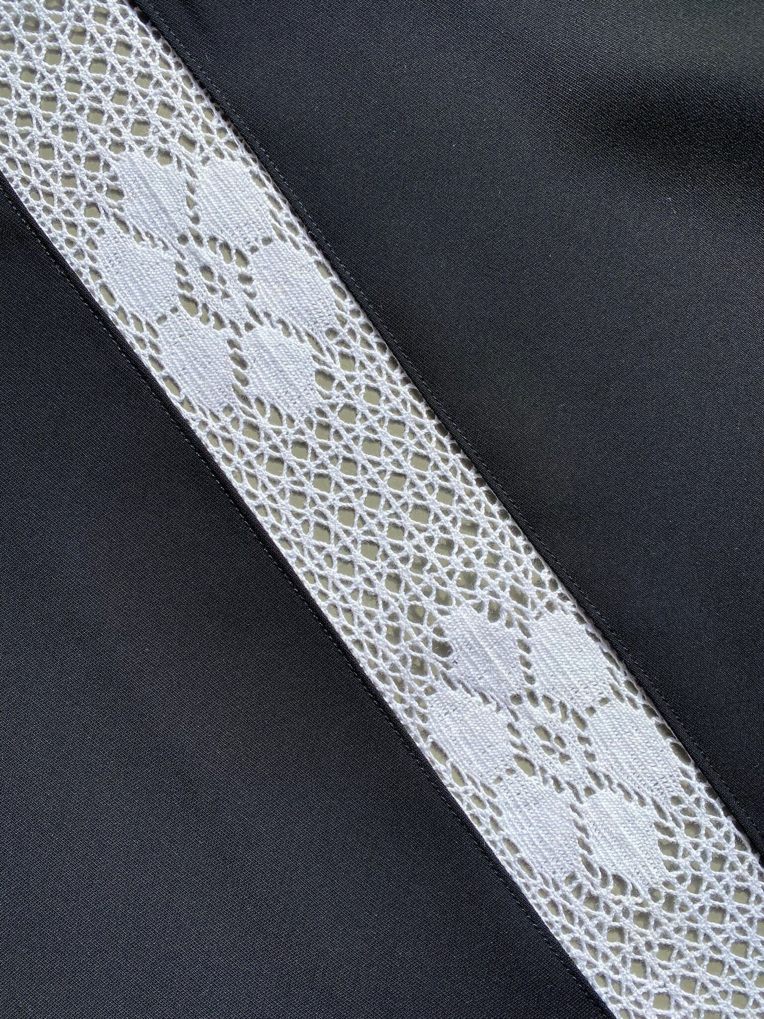 Daisy Insertion Cotton Cluny Crochet Lace Trim, 2 1/8