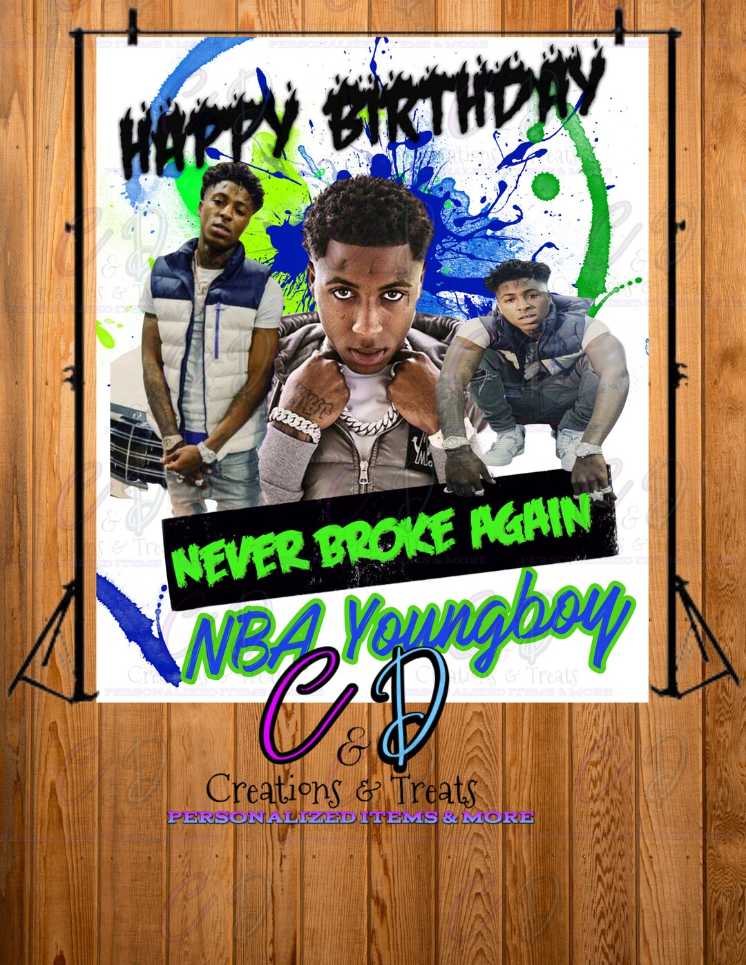 5X6 NBA Youngboy Digital Backdrop Etsy