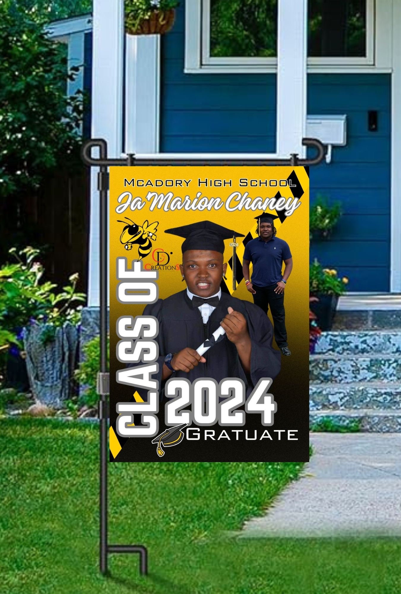 Custom Double-sided Graduation Garden Flag - Etsy