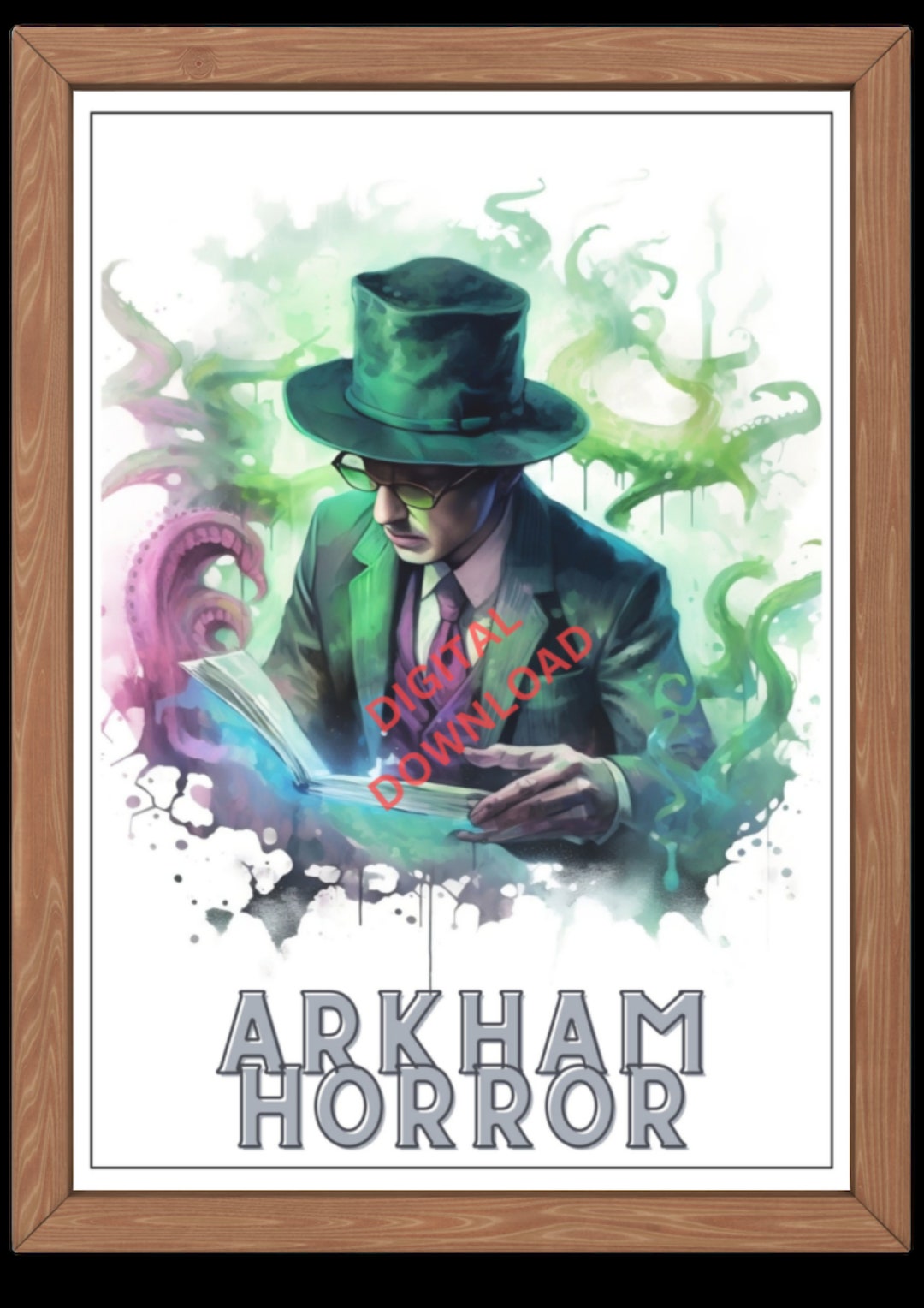 Board Game Wall Poster Art Print Arkham Horror Multiple Sizes Digital ...