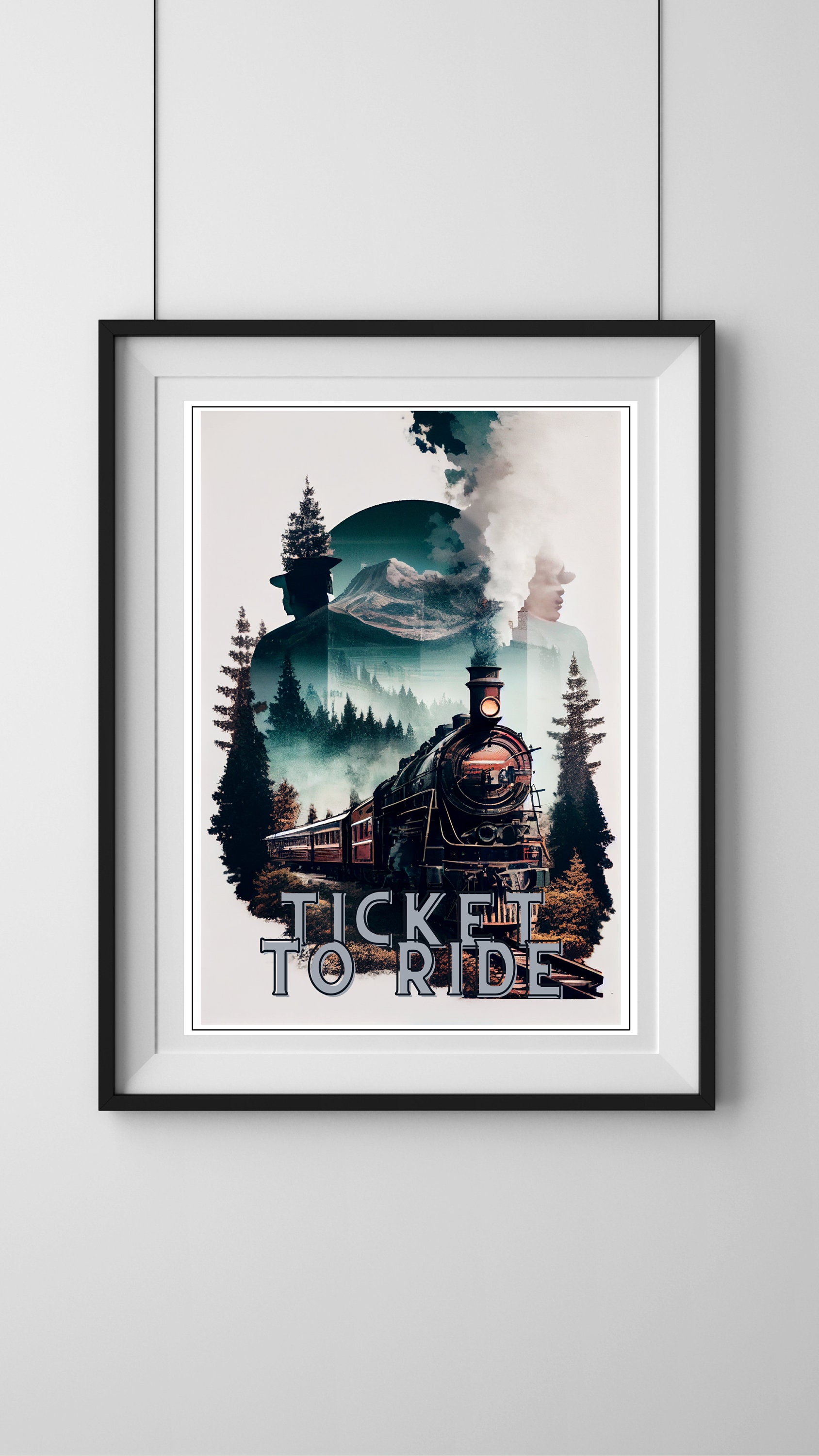 Board Game Wall Poster Art Print Ticket to Ride Multiple Sizes - Etsy