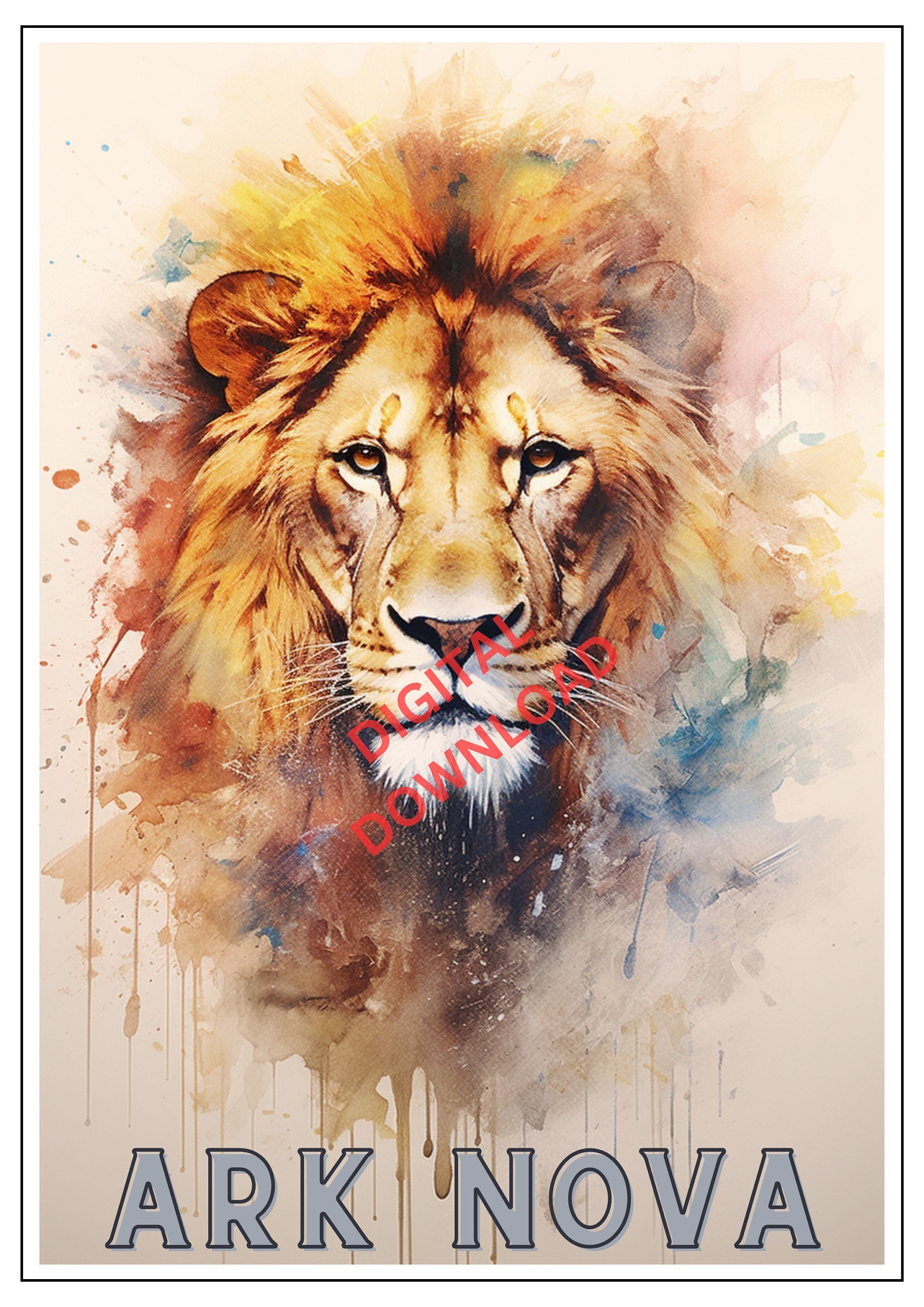 Board Game Wall Poster Art Print Ark Nova Multiple Sizes Digital ...