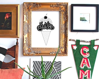 La felicidad es un trabajo interno Imprimir / Arte inspirador / Arte mural / Arte de letras / Arte motivacional