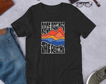 Rage Against Regime Retro Wave Art T-Shirt | Political Statement Tee