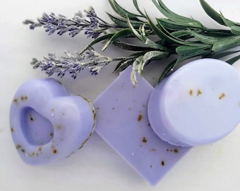 Gift Set - Lavender & Goats Milk Handmade Collection of 3 Soap Bars