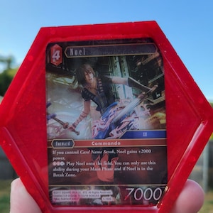 既製の樹脂製ファイナルファンタジーカードコースター
