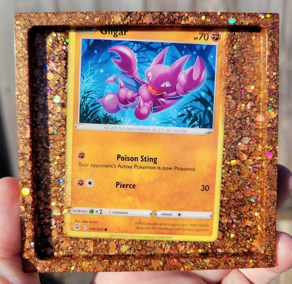 pokemon card resin CUSTOM Comission for Pokemon Card: RESIN SHAKER Keychain!