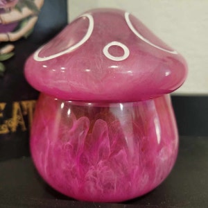 Custom Resin Mushroom Jar | Trinket Jar | Stash Jar | Cottagecore