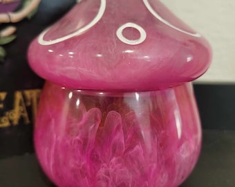 Benutzerdefinierte Harz Pilzglas | Cottagecore Trinket Stash Glas