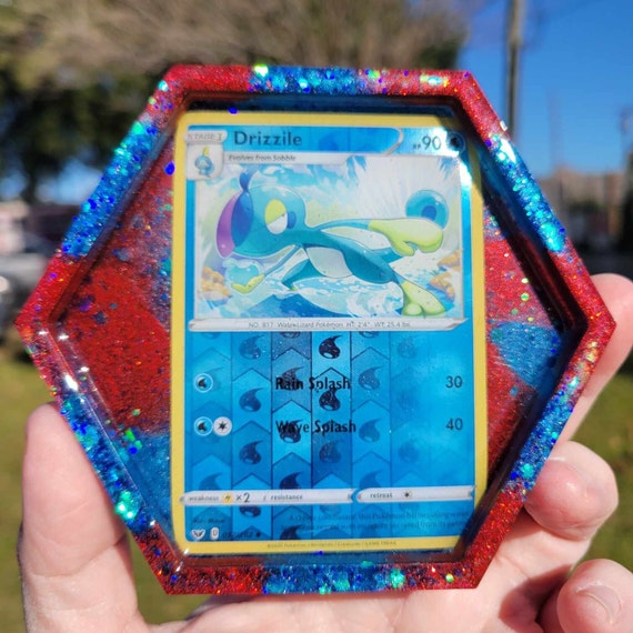Handmade Pokemon Card Resin Coaster | Water & Ice Type - Etsy Handmade Pokemon Card Resin Coaster | Water & Ice Type - Etsy