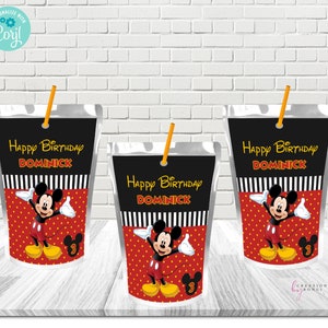 Mickey Mouse Caprisun Juice Label, Digital File