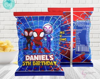 Spidey und seine tollen Freunde Chip Tasche, Spidey und seine tolle Freunde Leckerli Tasche / Digitale Datei