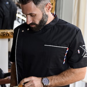 Black Barber Smock by Ergostyl