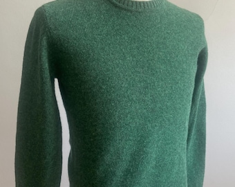 Camiseta de manga larga vintage para hombre "Munrospun x House of Bruar" de lana Shetland escocesa, nueva con etiquetas.
