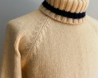 Jersey de cuello alto grueso para hombre estilo vintage de los 90 de “L.L. Bean”