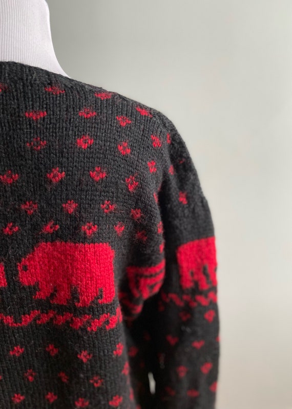 Vintage Polar Bear Handknit Sweater for Men or Women - Etsy