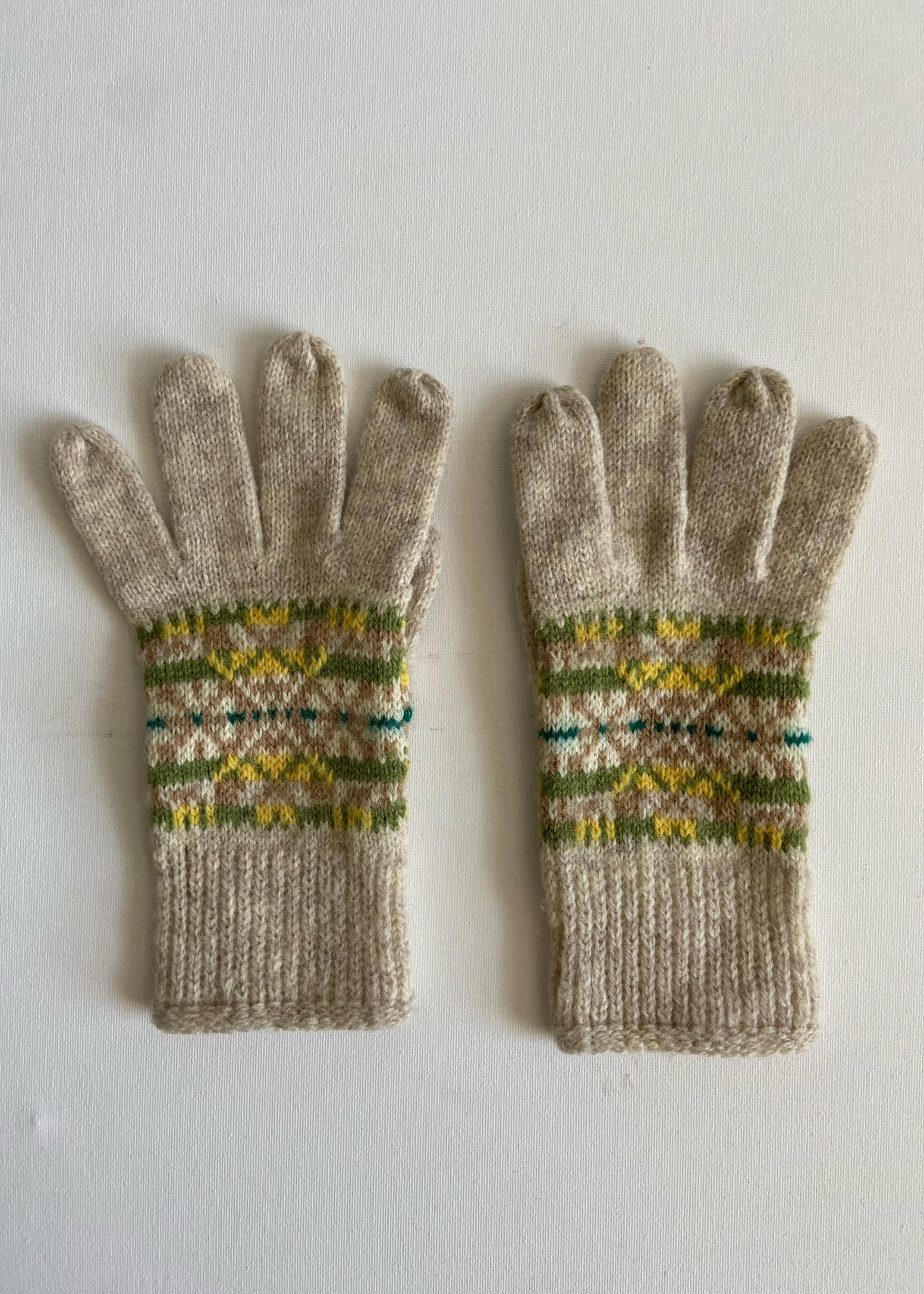 Scottish Fair Isle Gloves - Etsy