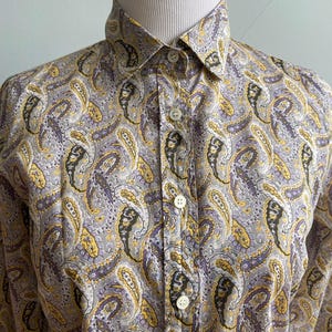 Vintage damskjorta "Perfekt skjorta av J. Crew" i "Liberty" Paisleymönster