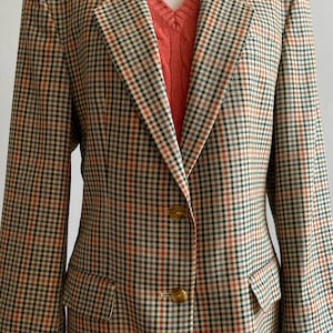 Vintage “Daks London” damjacka i ull- och sidenblandning