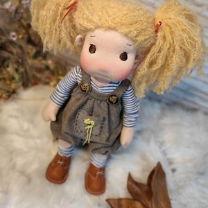 Doll inspired by Waldorf , June- 16&quot; 41 cm, doll, Natural waldorf doll, Soft waldorf toy