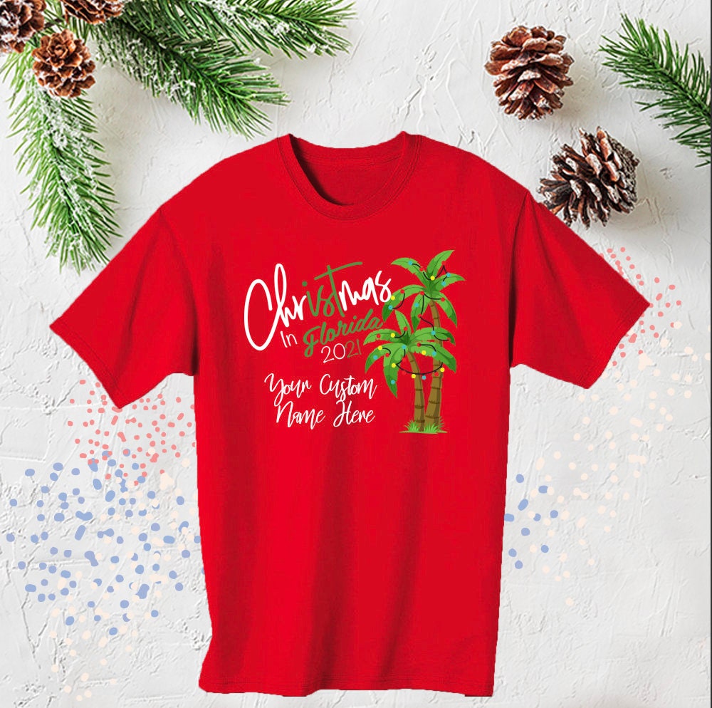 Christmas T-shirt Christmas in Florida Matching Family - Etsy