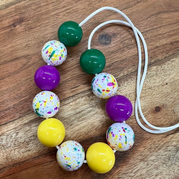 Bubblegum Beads Necklace DIY Kit Etsy