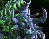 Maggot Mortar - Siege engine of the Dark Gods 145mm long Unpainted Mini for TTRPGs (D D, DnD, Dungeons and Dragons, Pathfinder, Frostgrave)