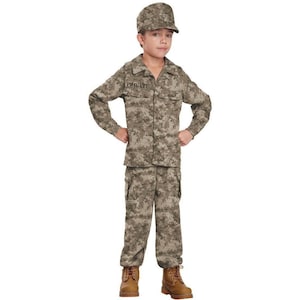 Military Soldier Child&#39;s Costume - Boy&#39;s, Girls, Unisex