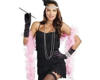 Black Flapper Dress Costume - Women's