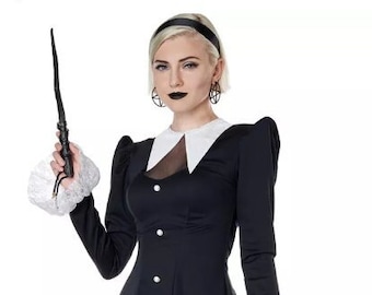 Gothic Black Mini Dress Women's Costume