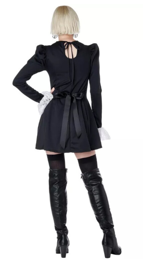 knee length dresses for ladies Black Gothic Mini Dress – Aesthetic Y2K Dress main image 1