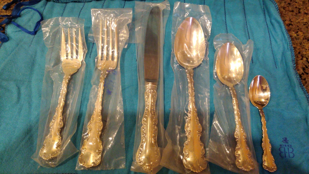 Birks Louis XV Sterling Silver Flatware Pieces Etsy