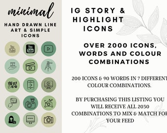 IG HIGHLIGHTS | Highlight Covers for Instagram Story & Instagram Covers. Over 2000 Instagram Highlights and Social Media Icons for IG Cover