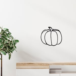 Metal Pumpkin Cutout Fall Decor Simple Minimal