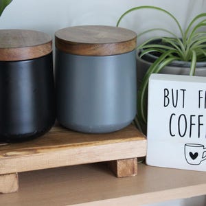 Large wooden kitchen countertop stand bild 7