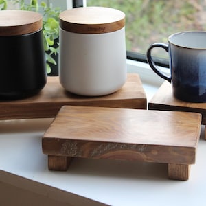 Large wooden kitchen countertop stand bild 5