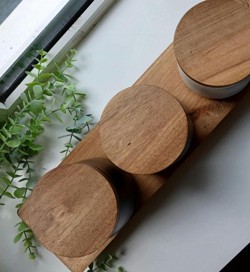 Large wooden kitchen countertop stand bild 13