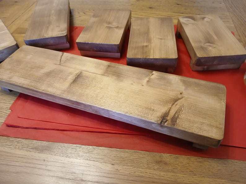 Large wooden kitchen countertop stand bild 9