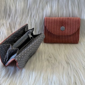 Kleiner Geldbeutel Cordstoff