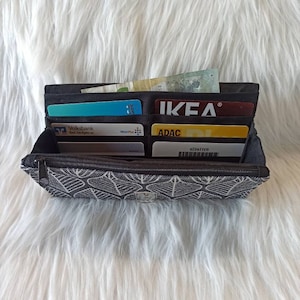 Wallet with card slots, large wallet, wallet, wallet, fabric wallet image 2