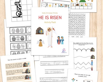 Easter Coptic Orthodox Christian Lent (23 pages) Printable Digital download kids activity craft church homeschool sunday school