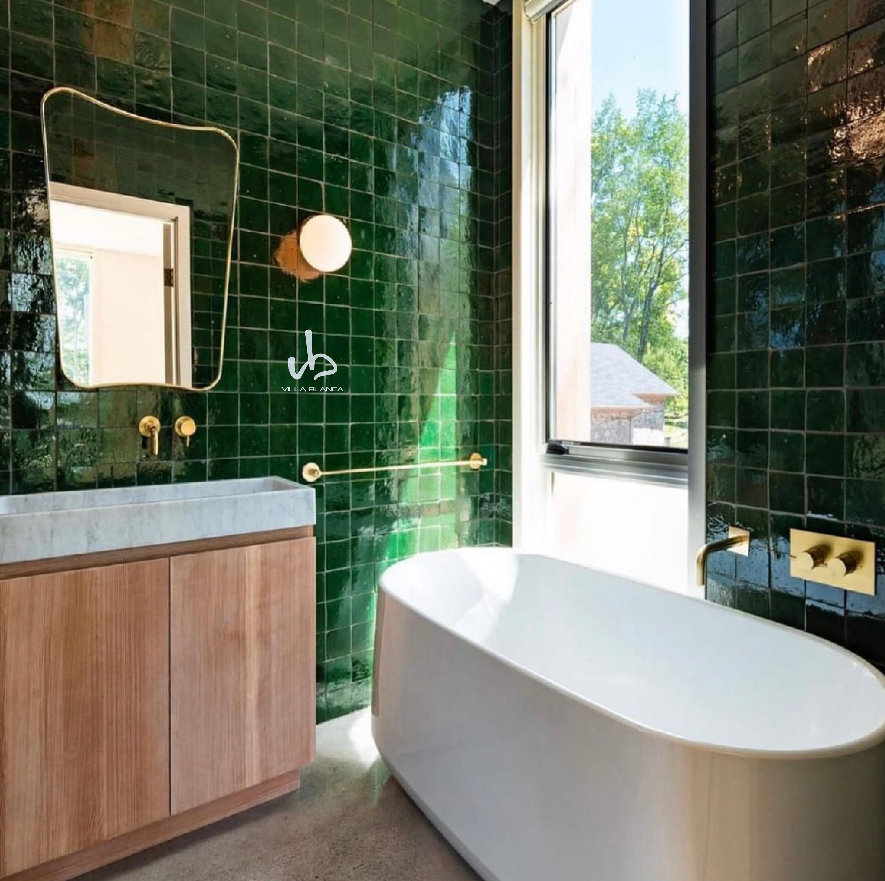 4x4 Moroccan Green Mosaic Tile Backsplash Tiles Green - Etsy
