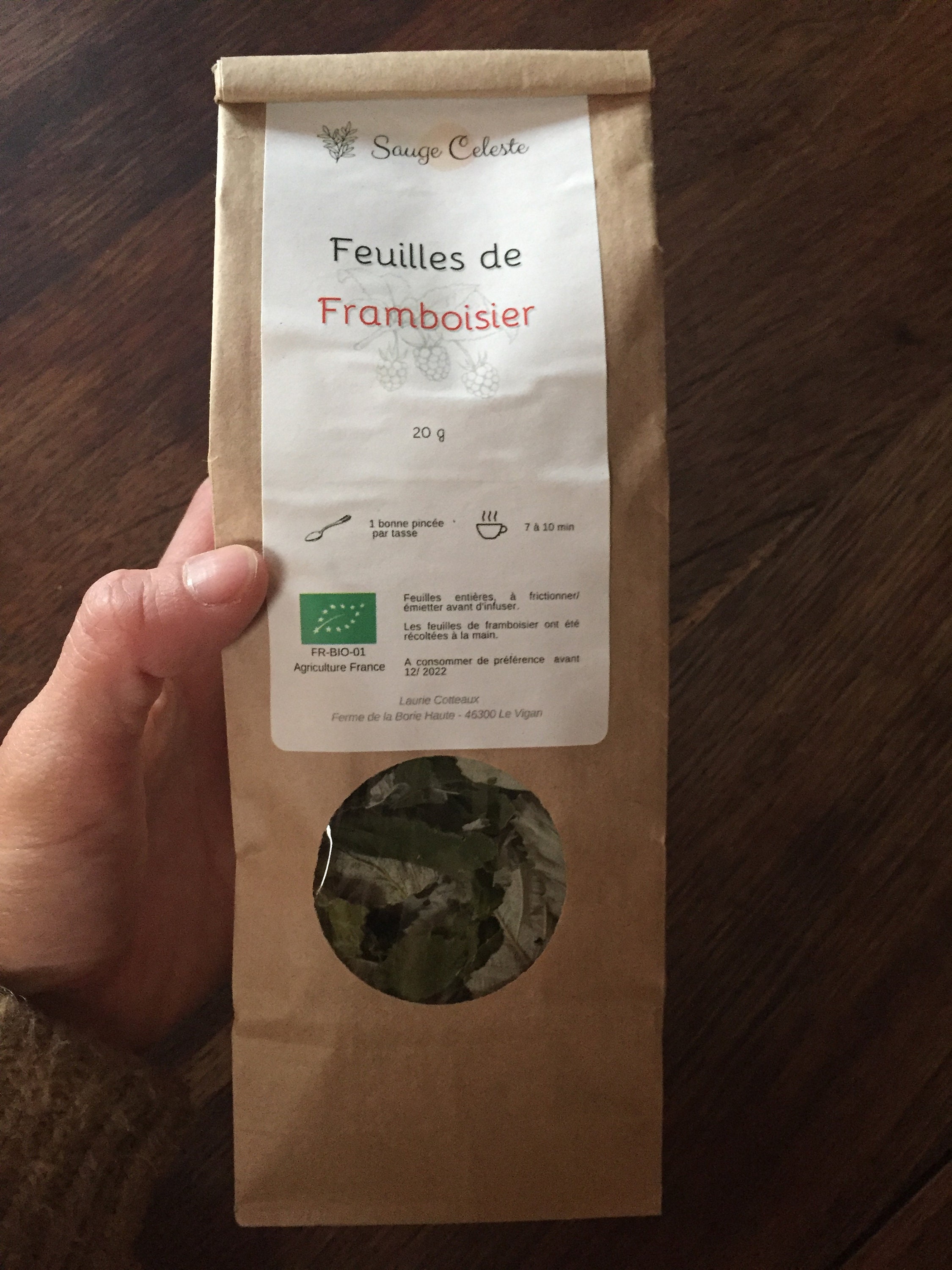 Tisane de Framboisier Bio