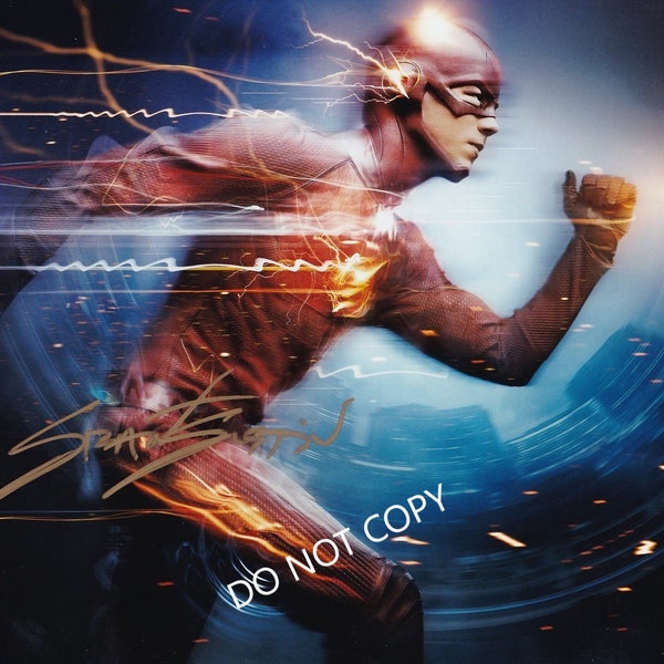 Grant Gustin FULL NAME  The FLASH     8 x10" (20x25 cm) Autographed Hand Signed Photo