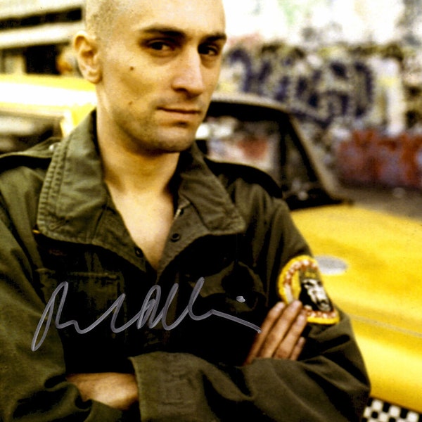 Robert De Niro  Taxi Driver  8 x10" (20x25 cm) Autographed Hand Signed Photo