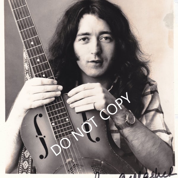 rory gallagher  A4 Autographed Hand Signed Photo