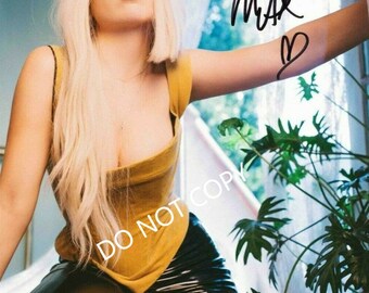 AVA MAX   8 x10" (20x25 cm) Autographed Hand Signed Photo