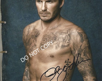 DAVID BECKHAM    8 x10" (20x25 cm) Autographed Hand Signed Photo