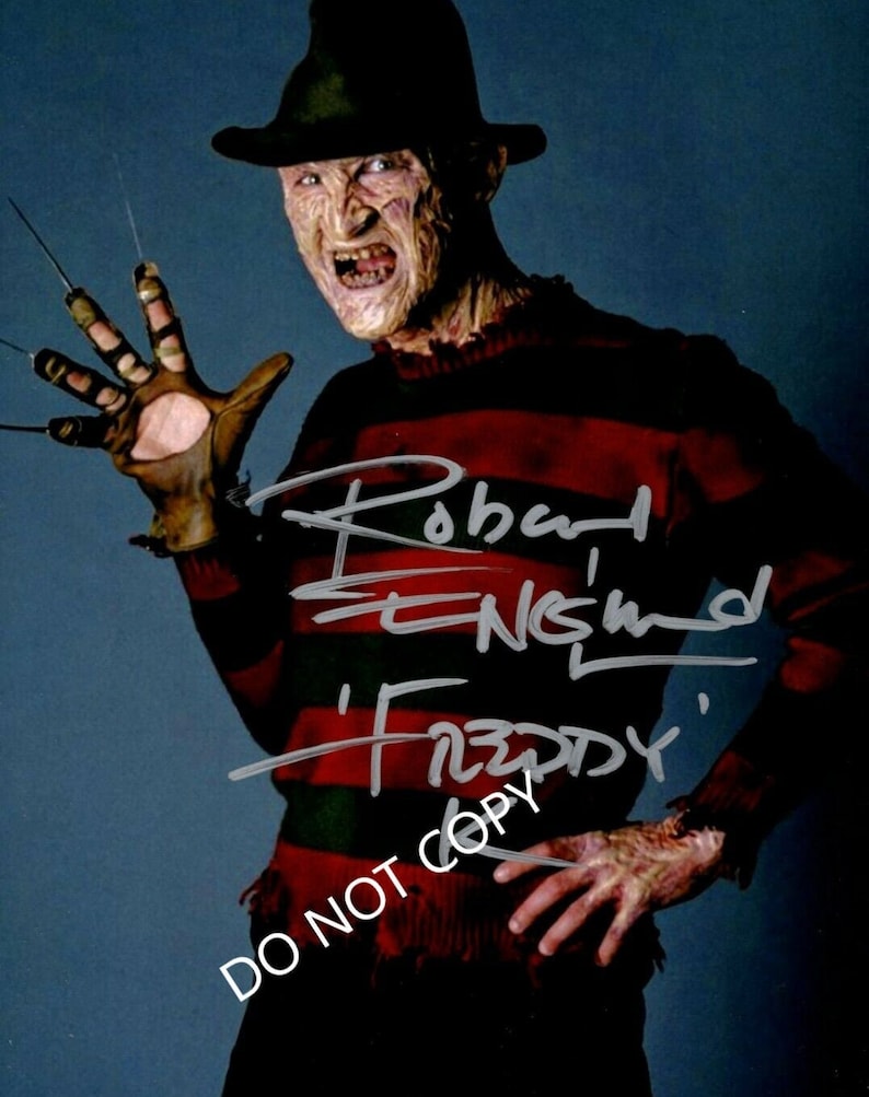 Robert ENGLUND FREDDY KRUEGER 8 x10 20x25 cm Autographed Hand Signed Photo image 1