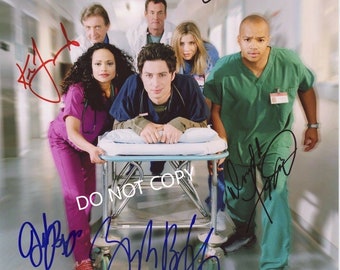 SCRUBS CAST  8 x10" (20x25 cm) Autographed Hand Signed Photo